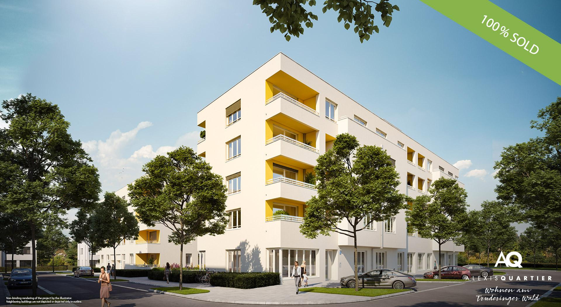 'ALEXISQUARTIER – Wohnen am Truderinger Wald' in Munich-Perlach: All condominiums sold