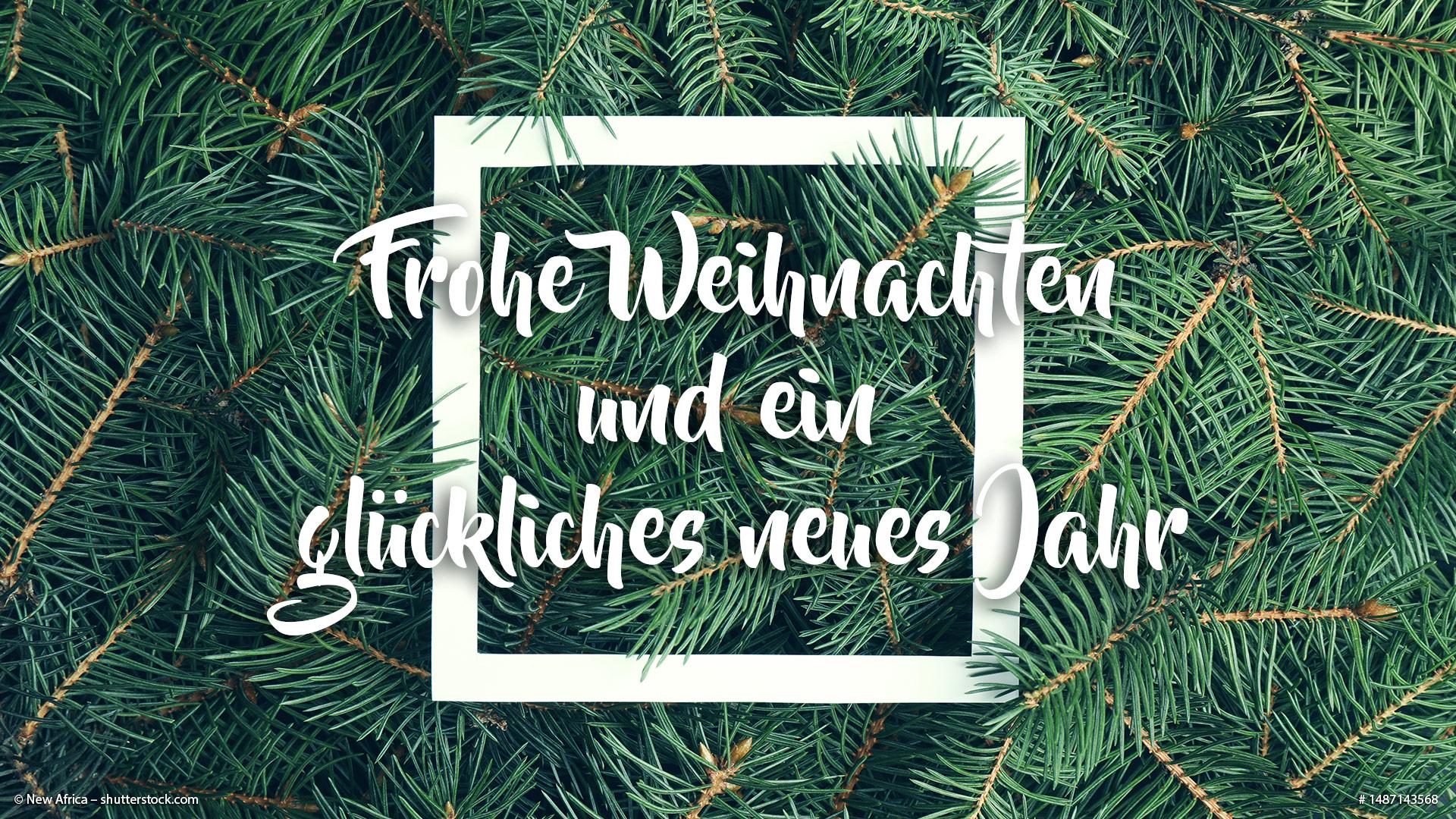 Frohe Weihnachten und ein glückliches neues Jahr 