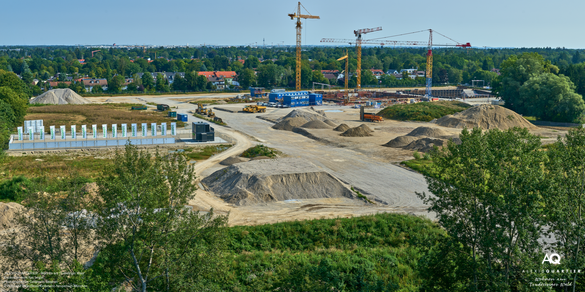 'ALEXISQUARTIER – Wohnen am Truderinger Wald' in Munich-Perlach: Excavation work has begun