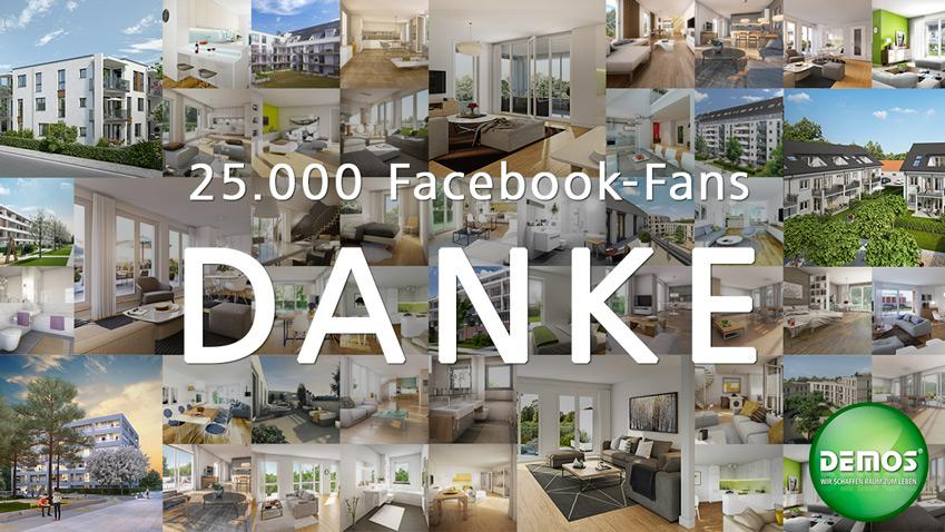 DEMOS sagt Danke für 25.000 Fans auf Facebook