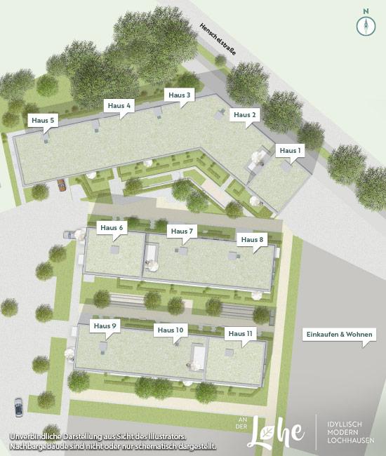 Immobilie An der Lohe - Projektübersichtsplan