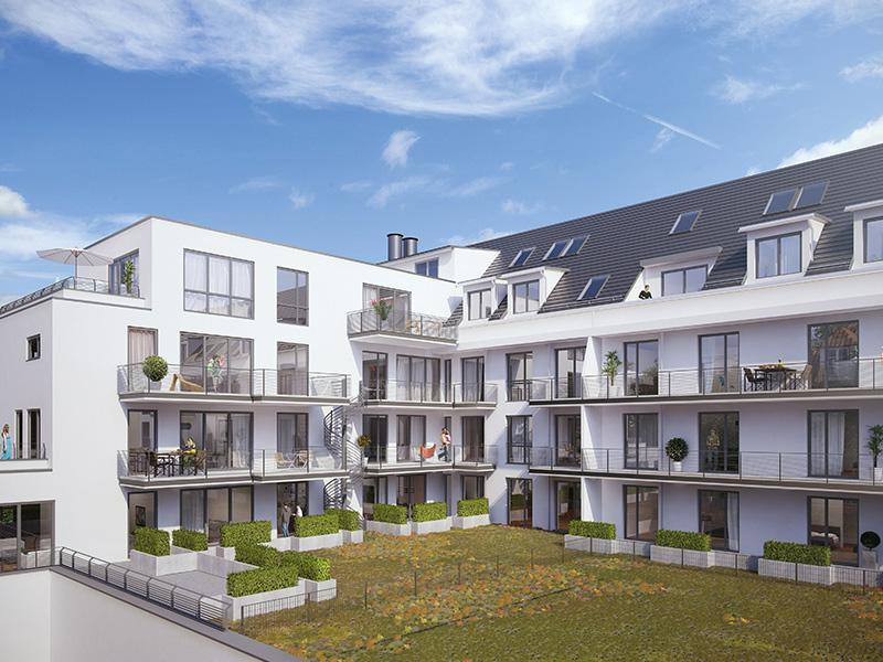 Immobilie VIVA WESTPARK 2 - Illustration Innenhof