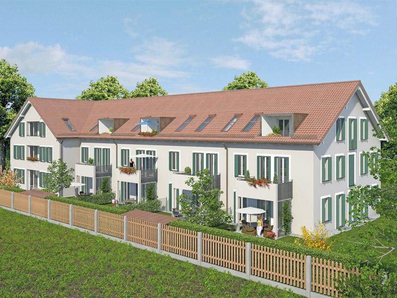 Property Wohnidyll OTTENDICHL - Illustration, house 1, 2, west view