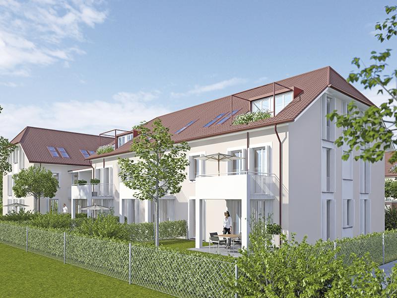 Immobilie Alte Brennerei - Illustration Haus 3, Gartenseite