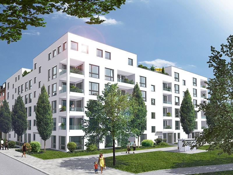 Immobilie VIVA WESTPARK - Illustration Strassenansicht