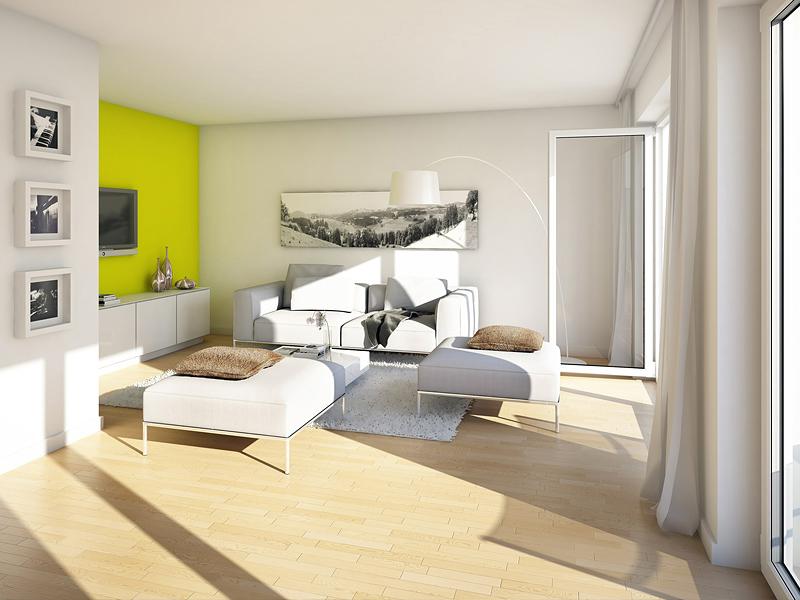 Immobilie VIVA WESTPARK - Illustration Wohnzimmer 2