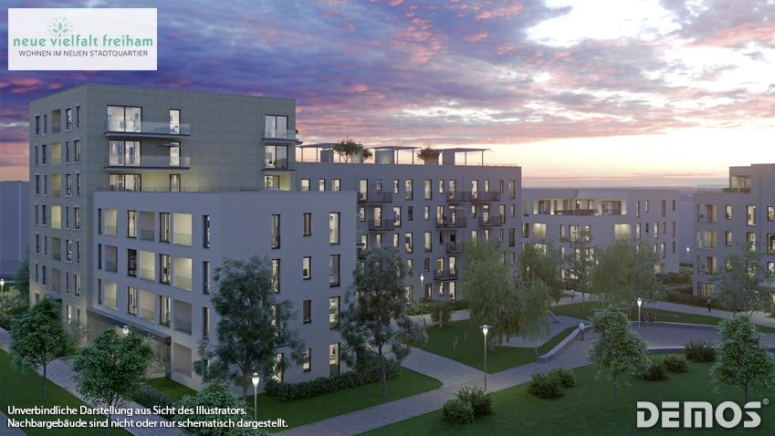 Wohnen im neuen Stadtquartier: Jetzt Verkaufsstart von „NEUE VIELFALT FREIHAM“