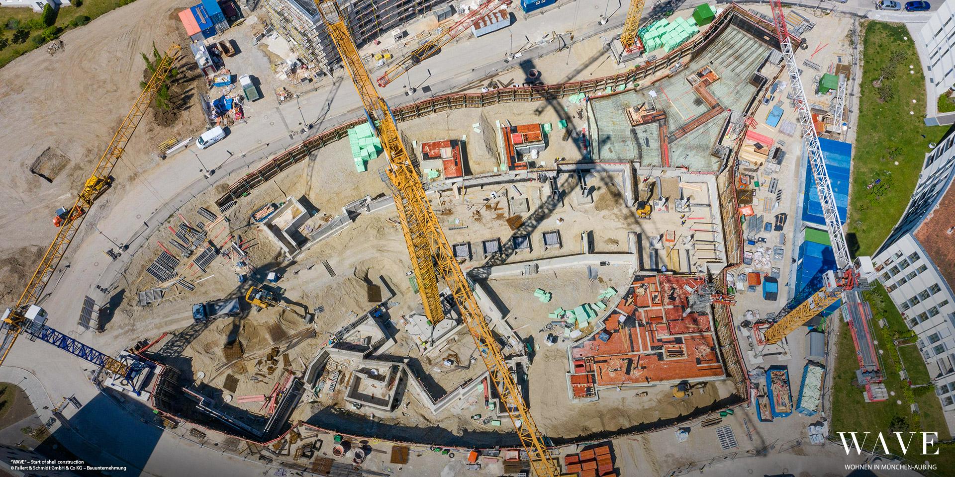 'WAVE' in Munich-Aubing: Start of structural work
