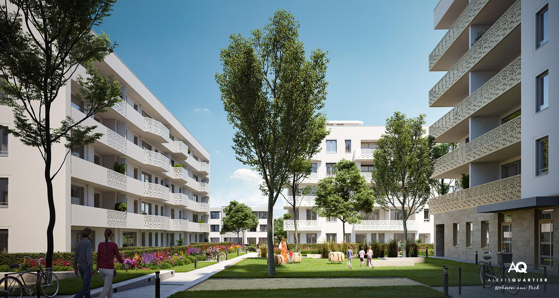 commercial units munich: Alexisquartier - Wohnen am park