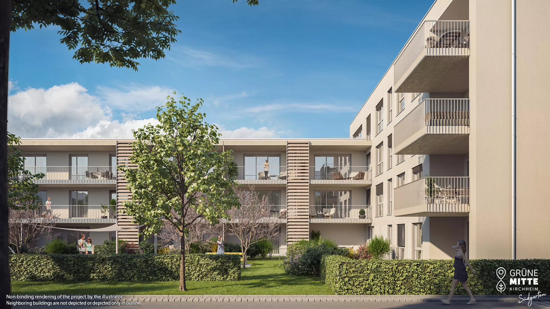 property Grüne Mitte Kirchheim - Südgarten - condominiums - illustration 1