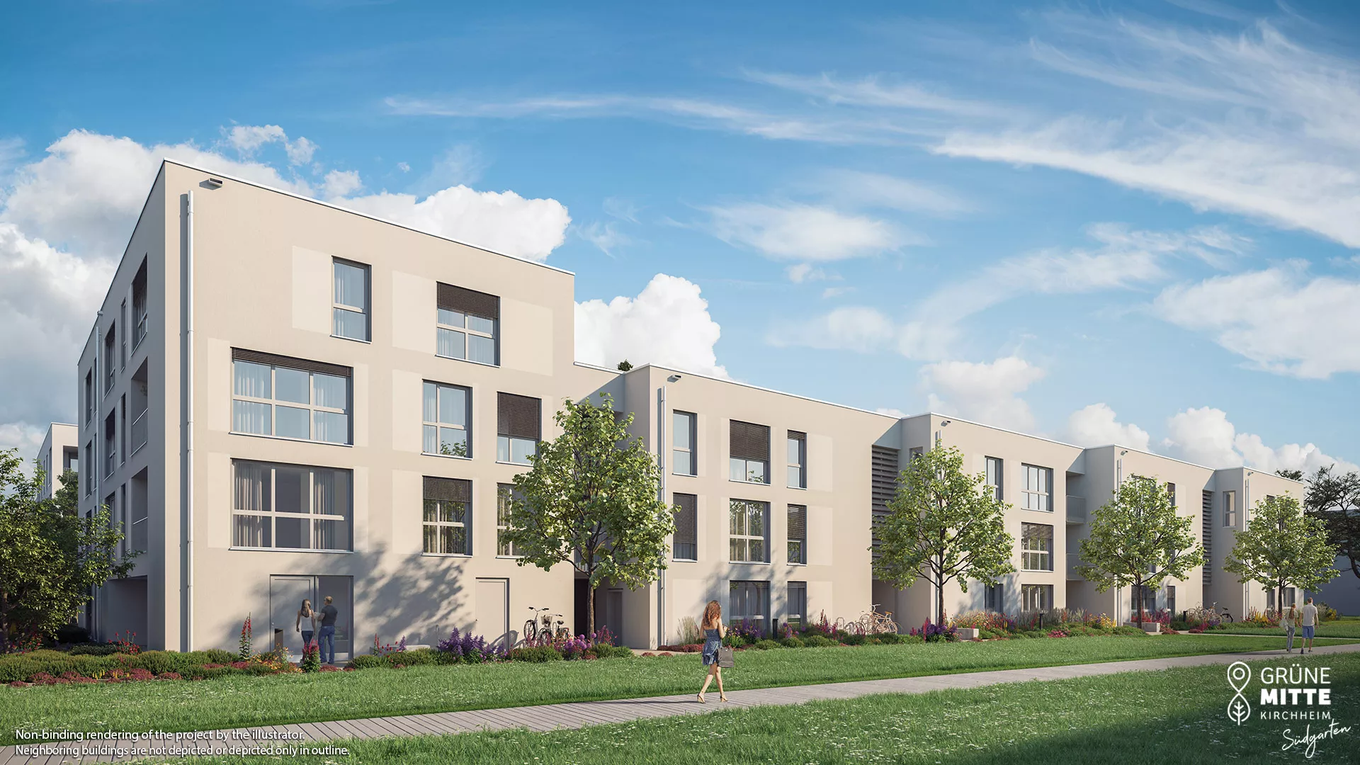 property Grüne Mitte Kirchheim - Südgarten - condominiums - illustration 3