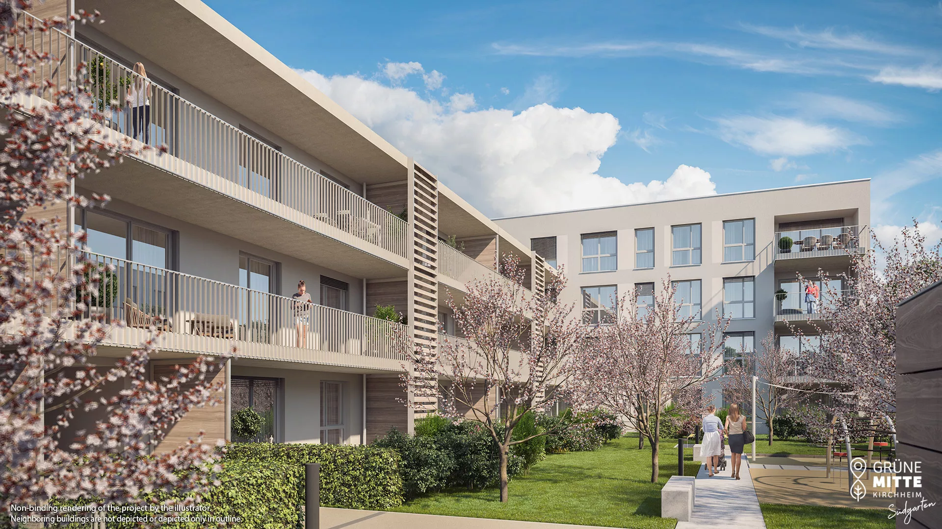 property Grüne Mitte Kirchheim - Südgarten - condominiums - illustration 4