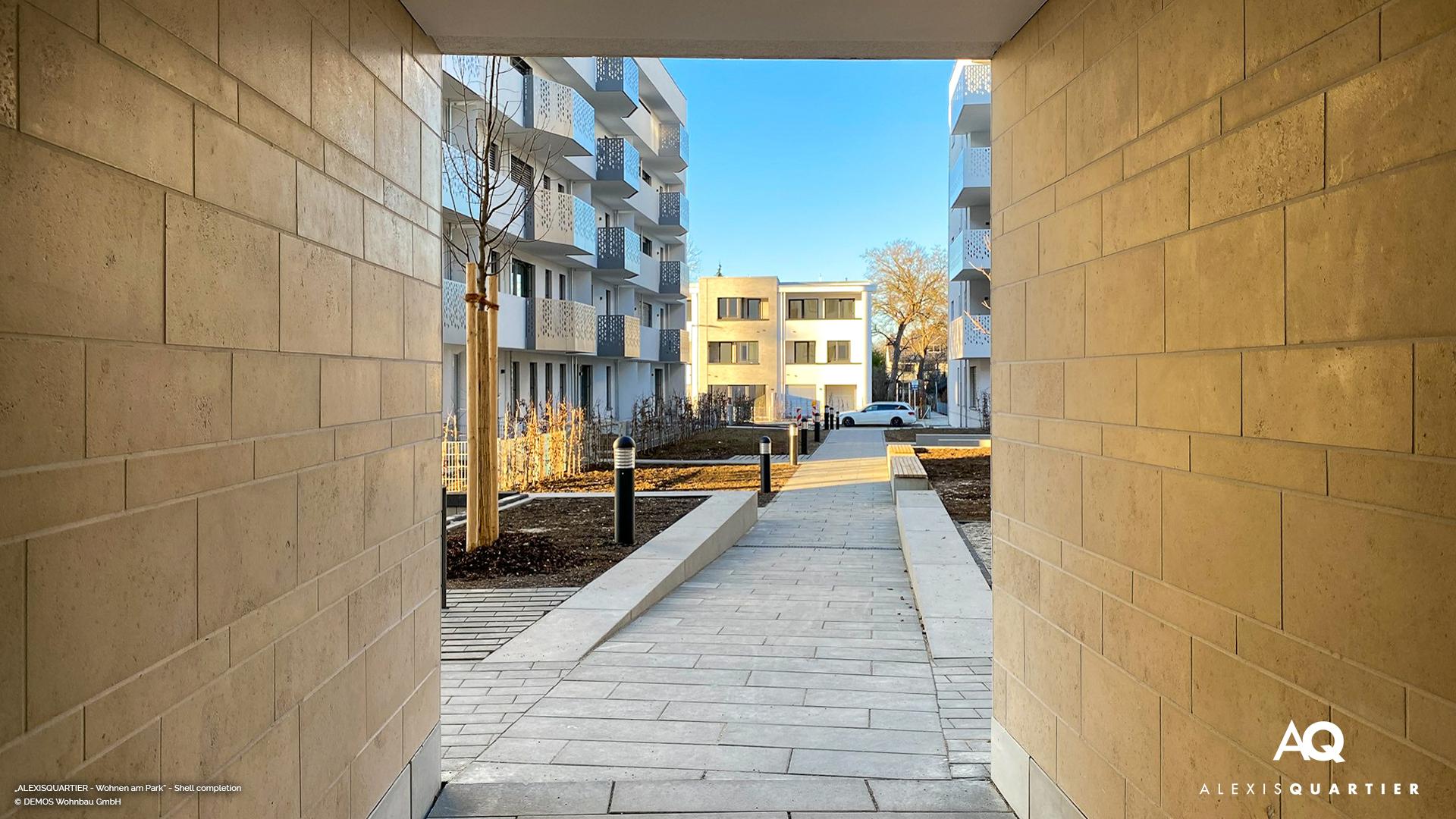 'ALEXISQUARTIER – Wohnen am Park' in Munich-Perlach: Shell completion