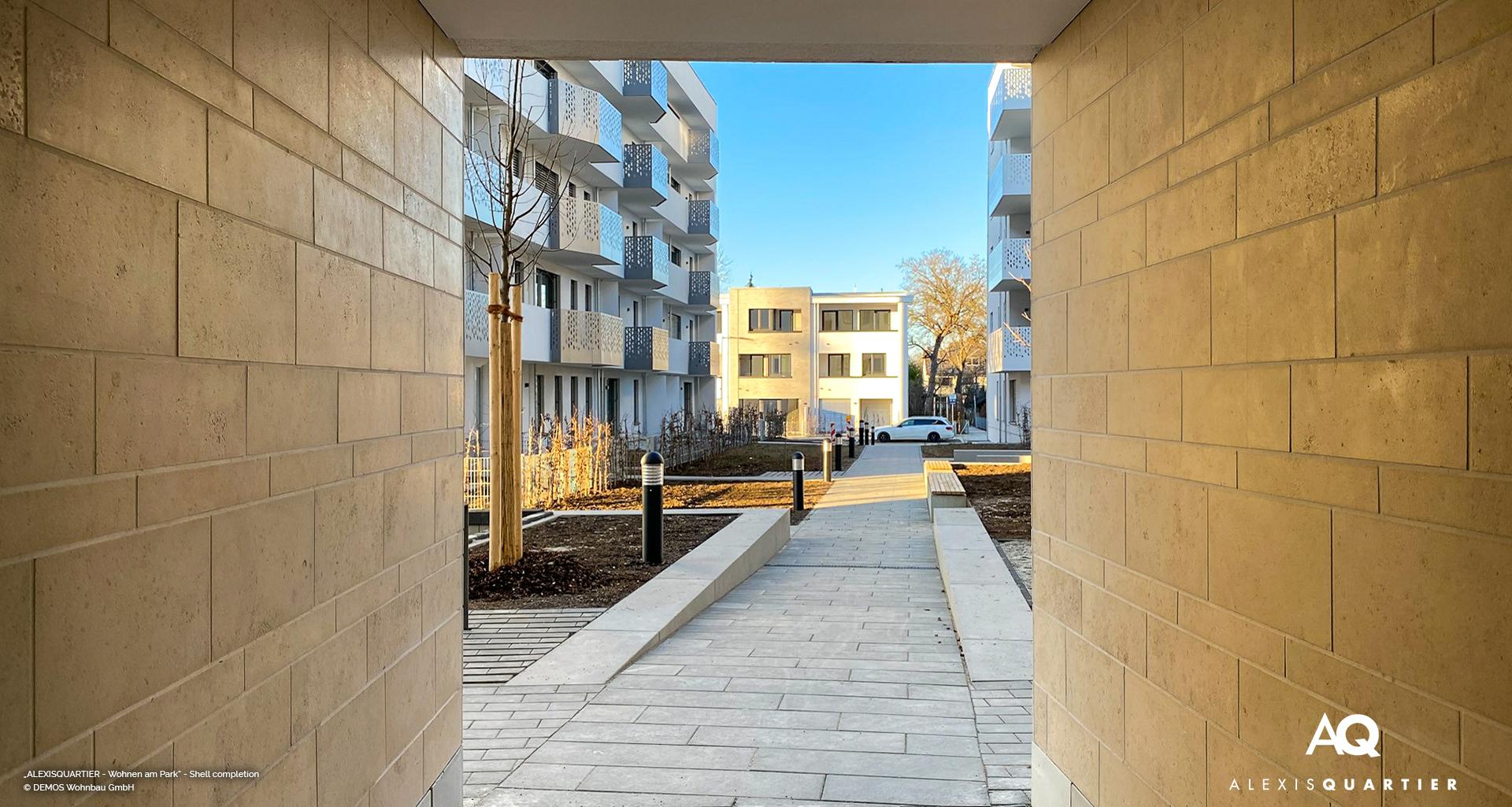 'ALEXISQUARTIER – Wohnen am Park' in Munich-Perlach: Shell completion