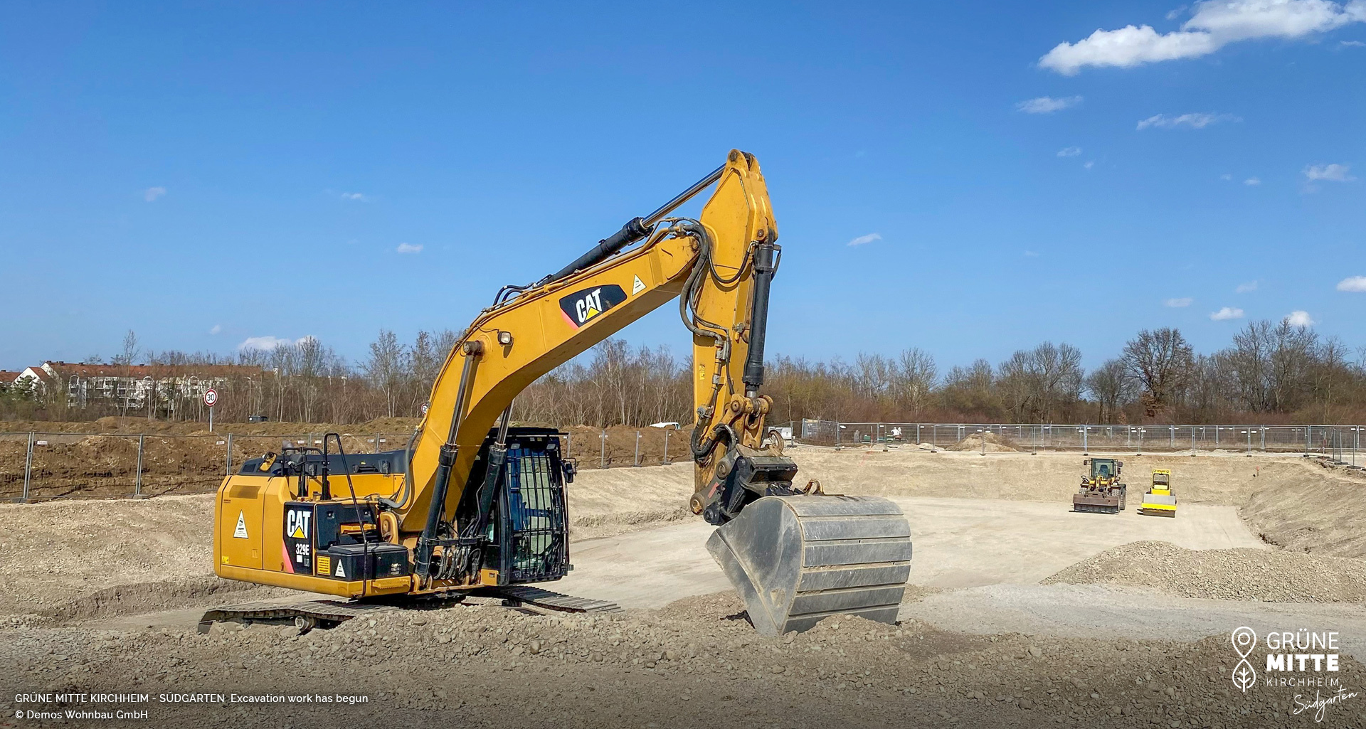 'GRÜNE MITTE KIRCHHEIM - Südgarten' in Kirchheim near Munich: Excavation work has begun