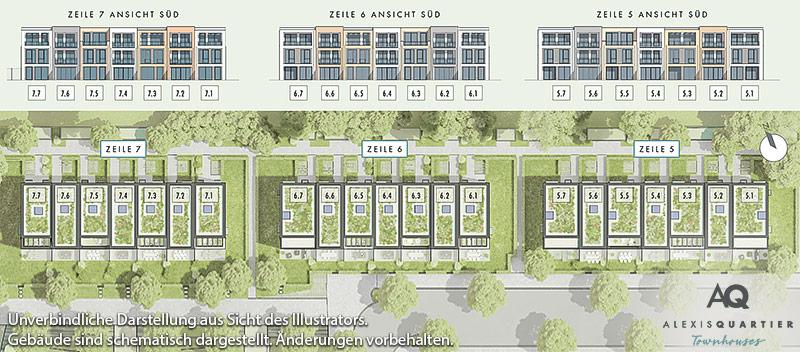 Immobilie Alexisquartier - Townhouses - Lageplan