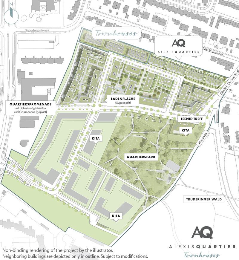 Property Alexisquartier - Townhouses - Site plan 1 Property Alexisquartier - Townhouses - Site plan 1