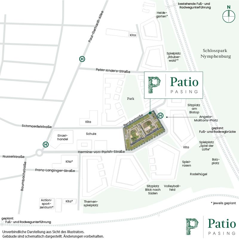 Immobilie Patio Pasing - Gesamtlageplan