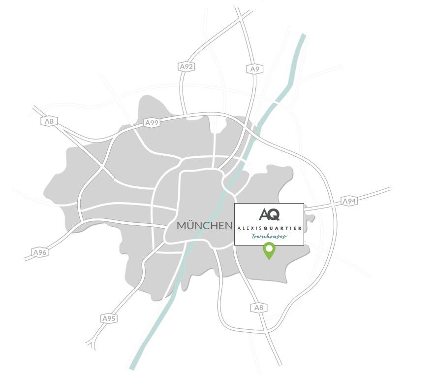 Property Alexisquartier - Townhouses - Karte with Logo and Pin Property Alexisquartier - Townhouses - Karte with Logo and Pin