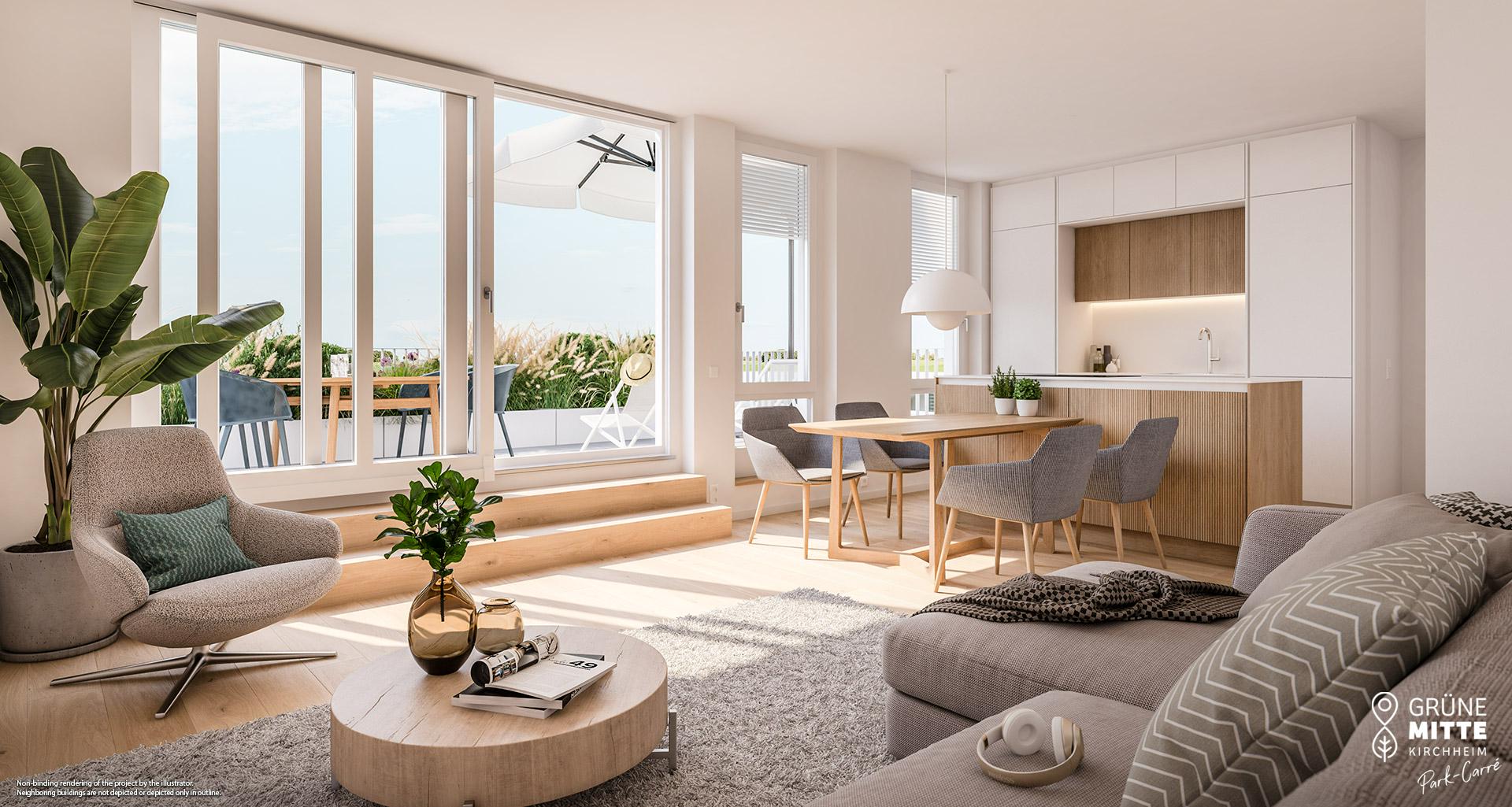 property Grüne Mitte Kirchheim - Park-Carré - condominiums - slider