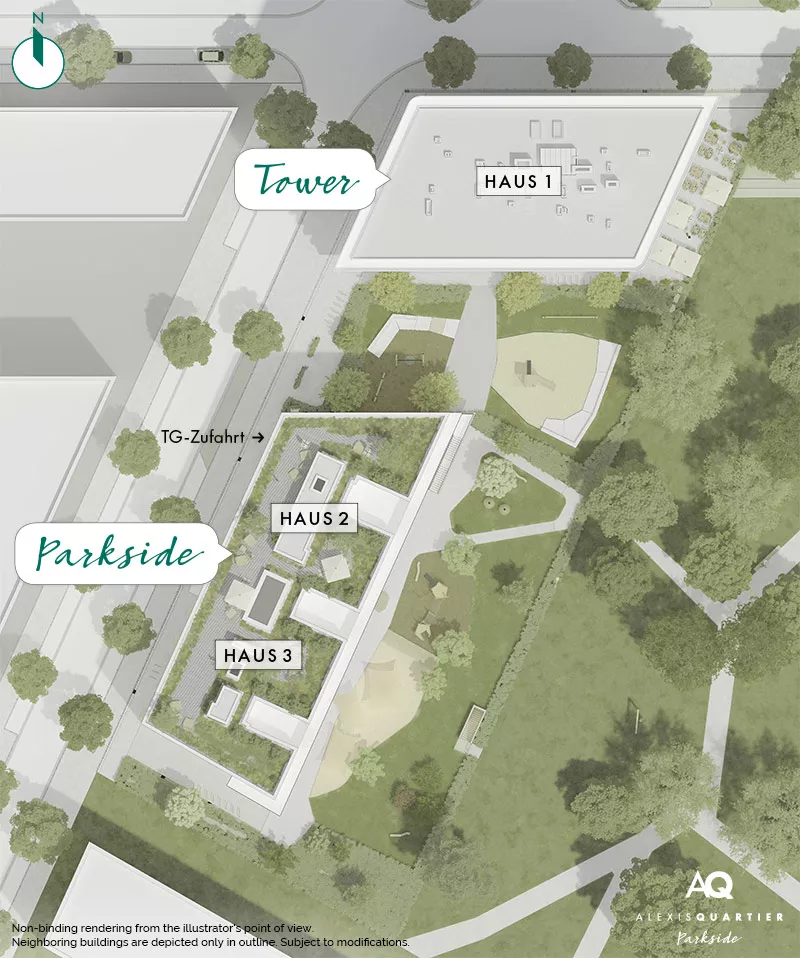 Property Munich-Perlach: Alexisquartier - Tower - Site plan 2