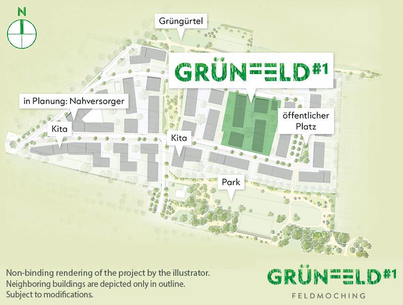 condominiums Grünfeld 1 - site plan 1