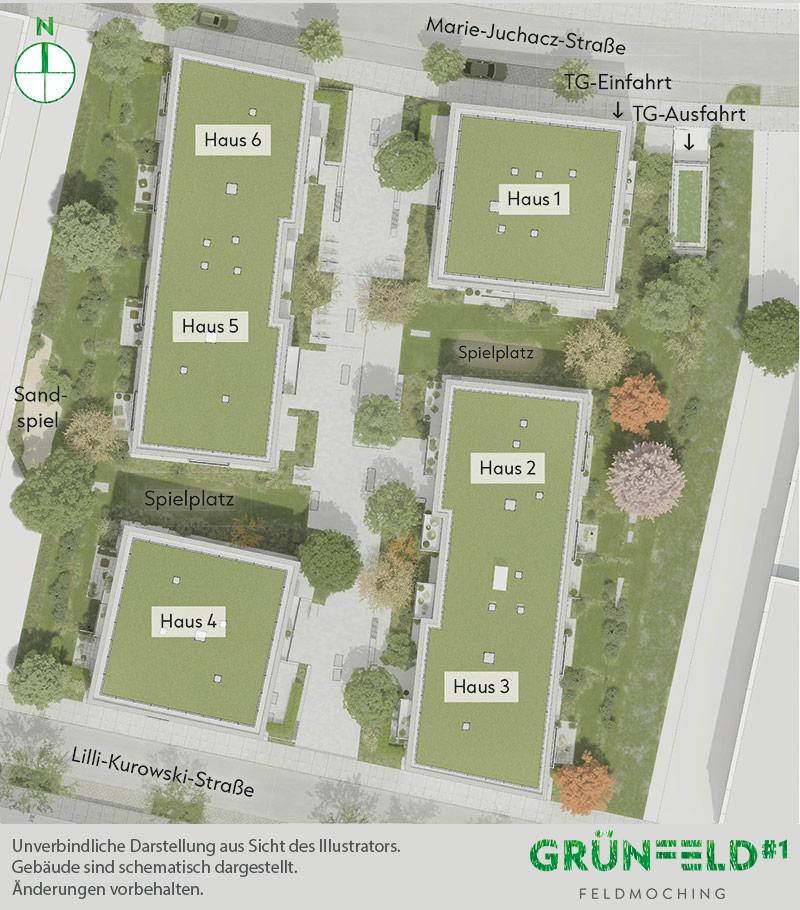 Immobilie Grünfeld 1 - Lageplan