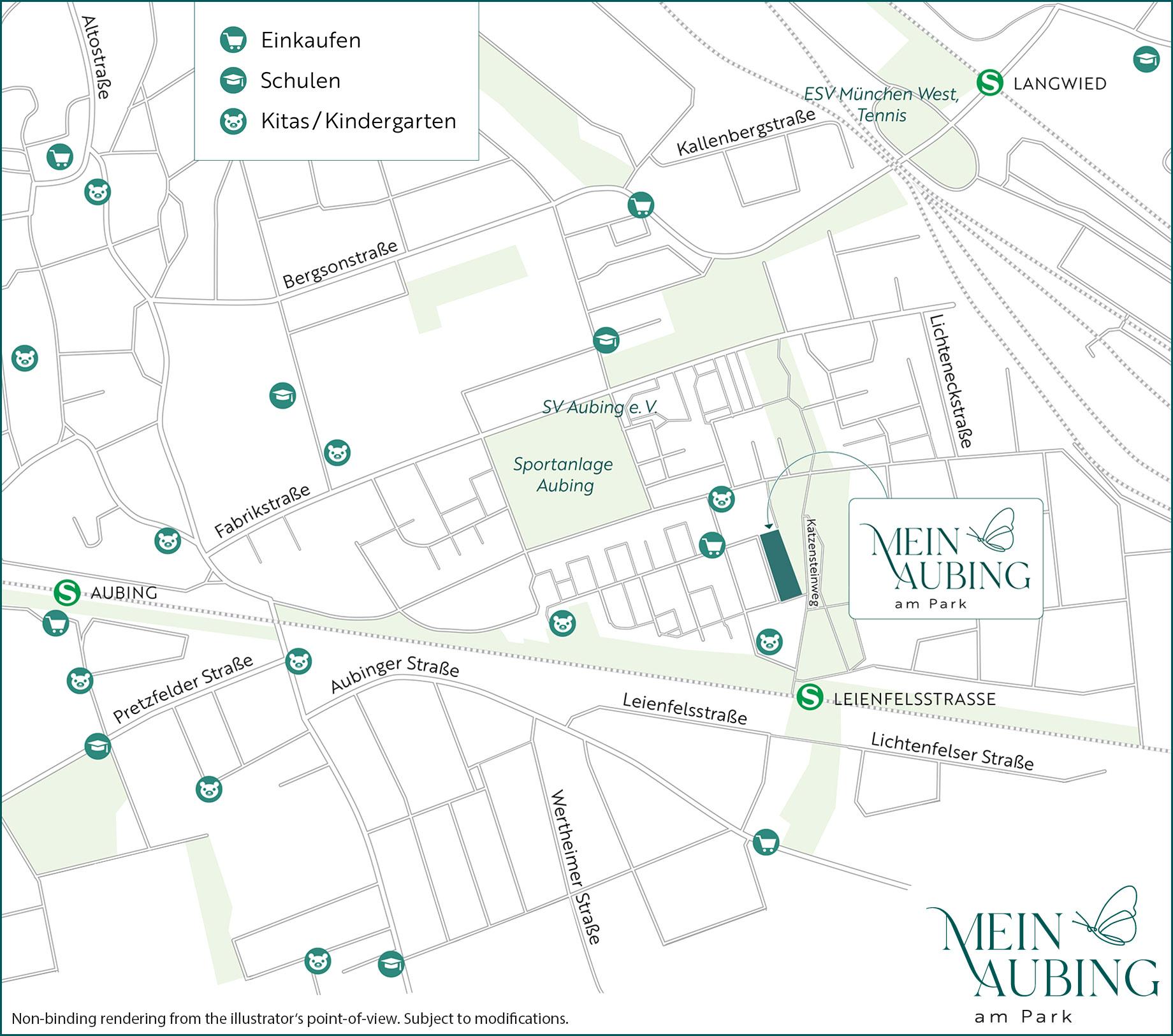 property Mein Aubing - am Park - city map