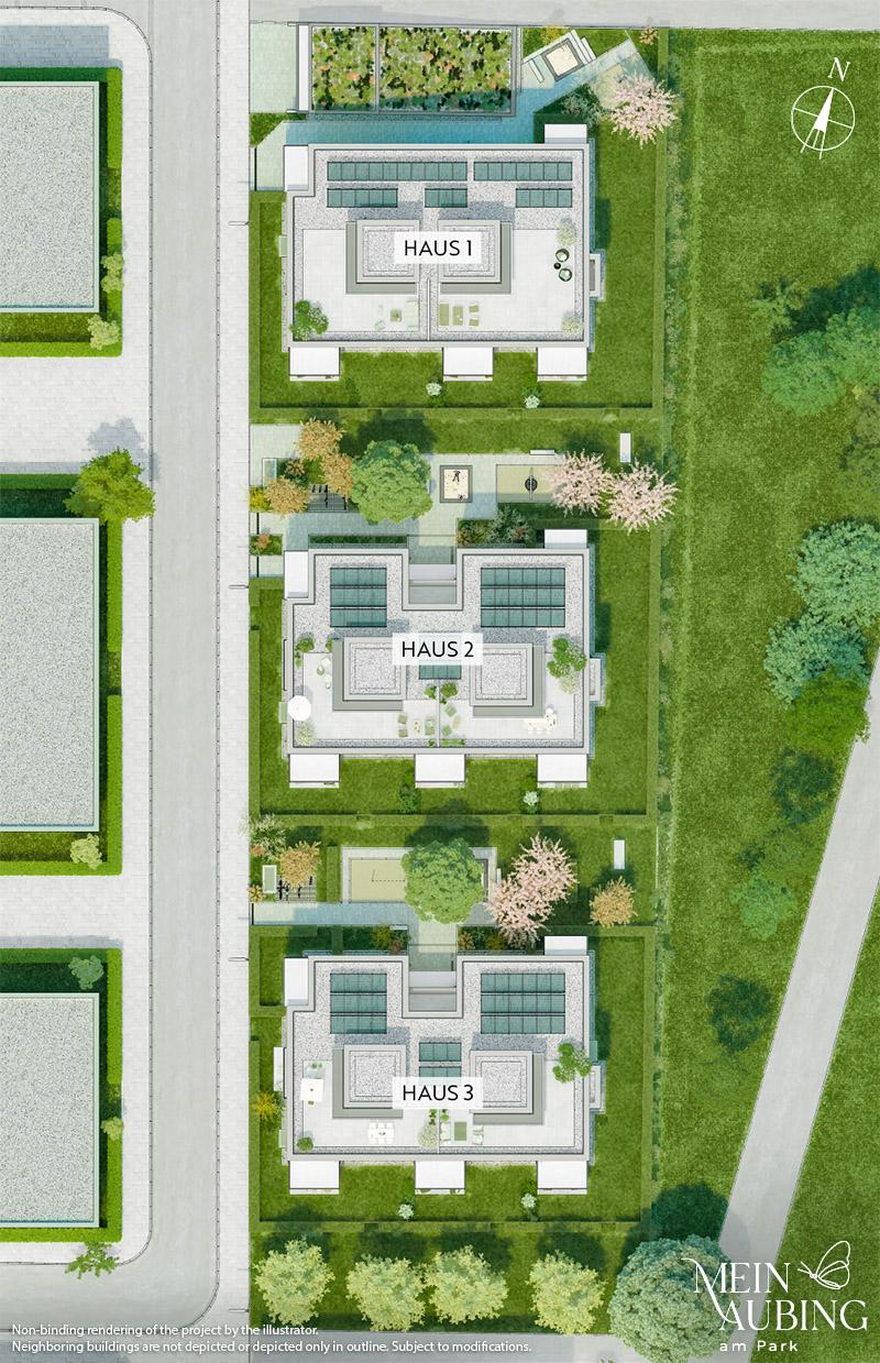 property Mein Aubing - am Park - site plan