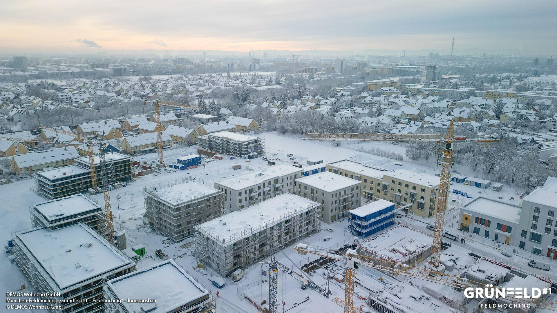 „Grünfeld 1“ in München-Feldmoching: Der Innenausbau schreitet voran – Aktueller Verkaufsstand bei über 50 Prozent