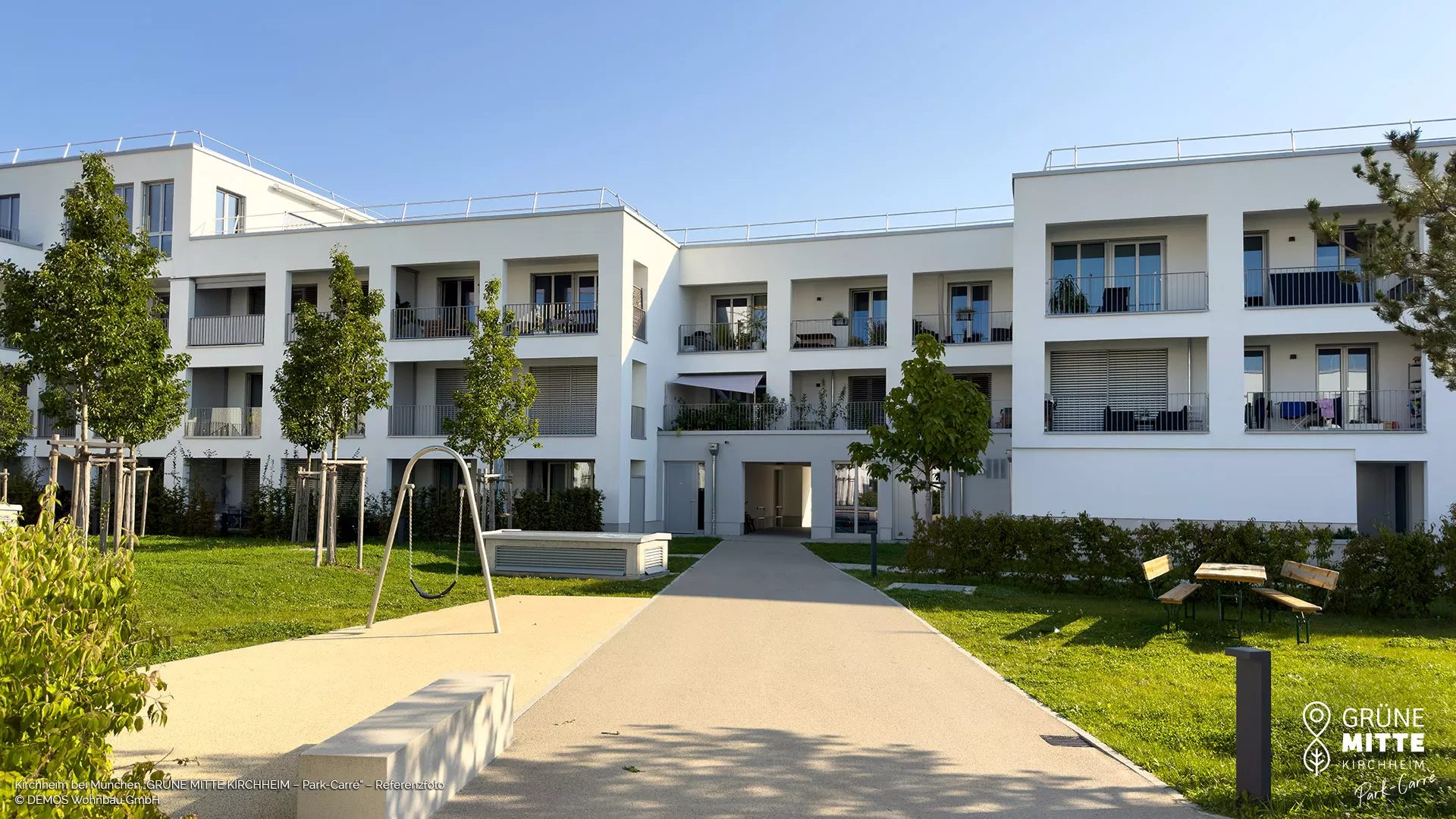 Eigentumswohnungen Kirchheim bei München: Grüne Mitte Kirchheim - Park-Carré - Referenzfoto 4