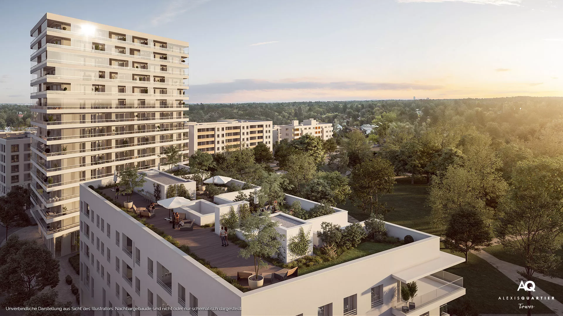 Immobilie München-Perlach: Alexisquartier - Tower - Illustration 2