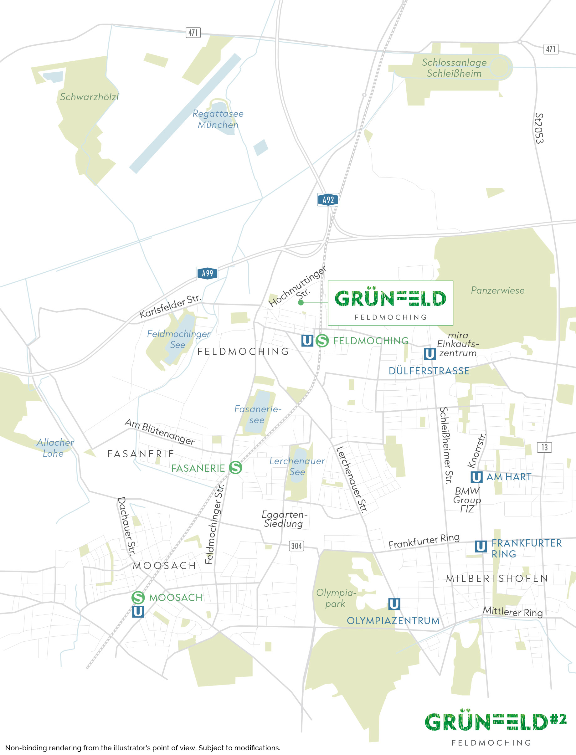 Property Munich-Feldmoching: Grünfeld2-Feldmoching - City map 1
