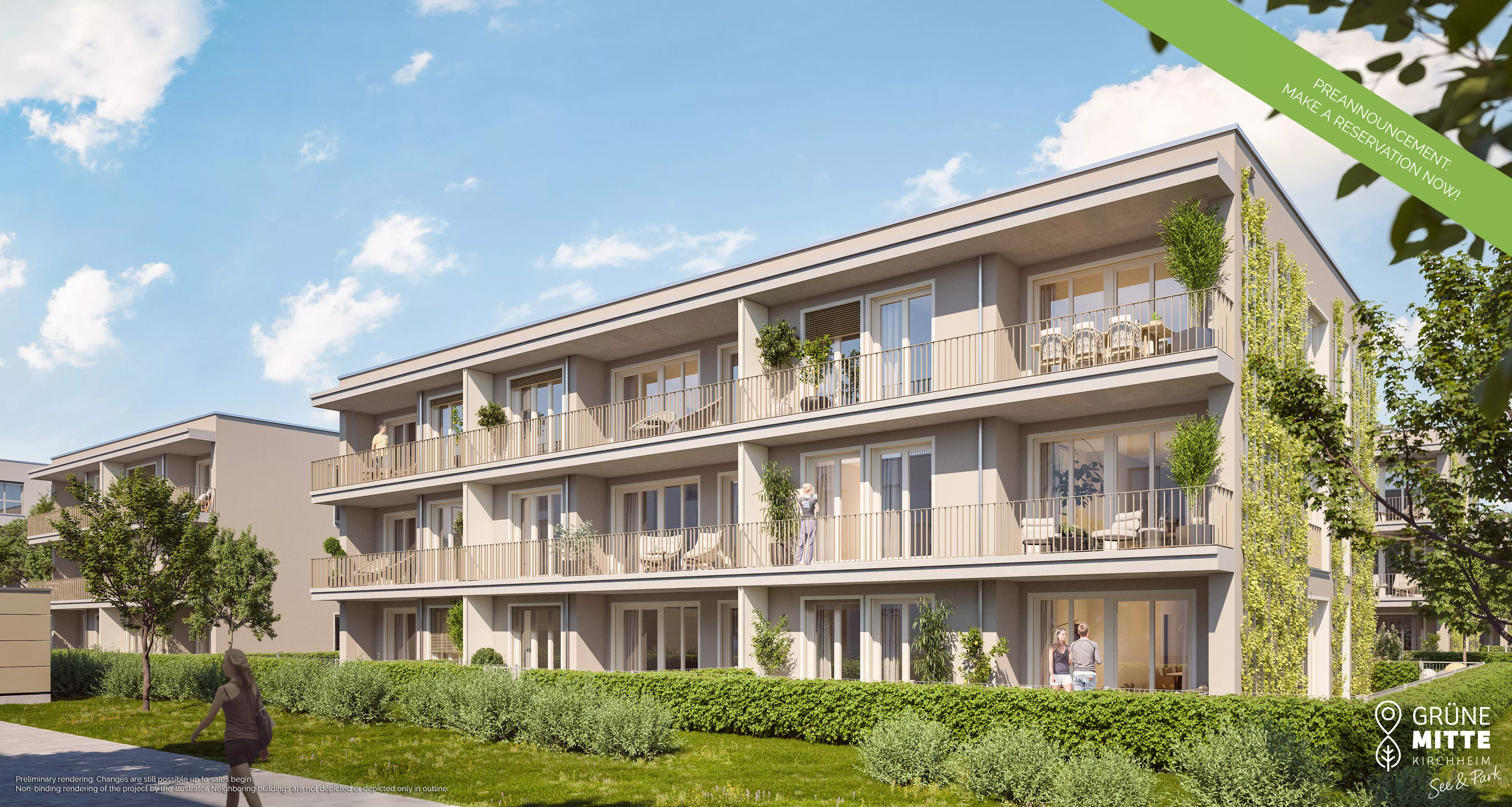 Property Kirchheim: Grüne Mitte Kirchheim - See und Park - Slider - Preannouncement