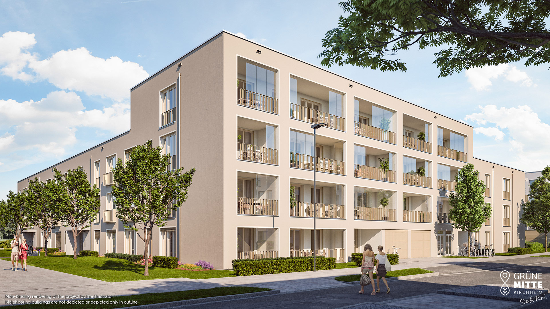 Property Kirchheim near Munich: Grüne Mitte Kirchheim - See and park - Illustration 6