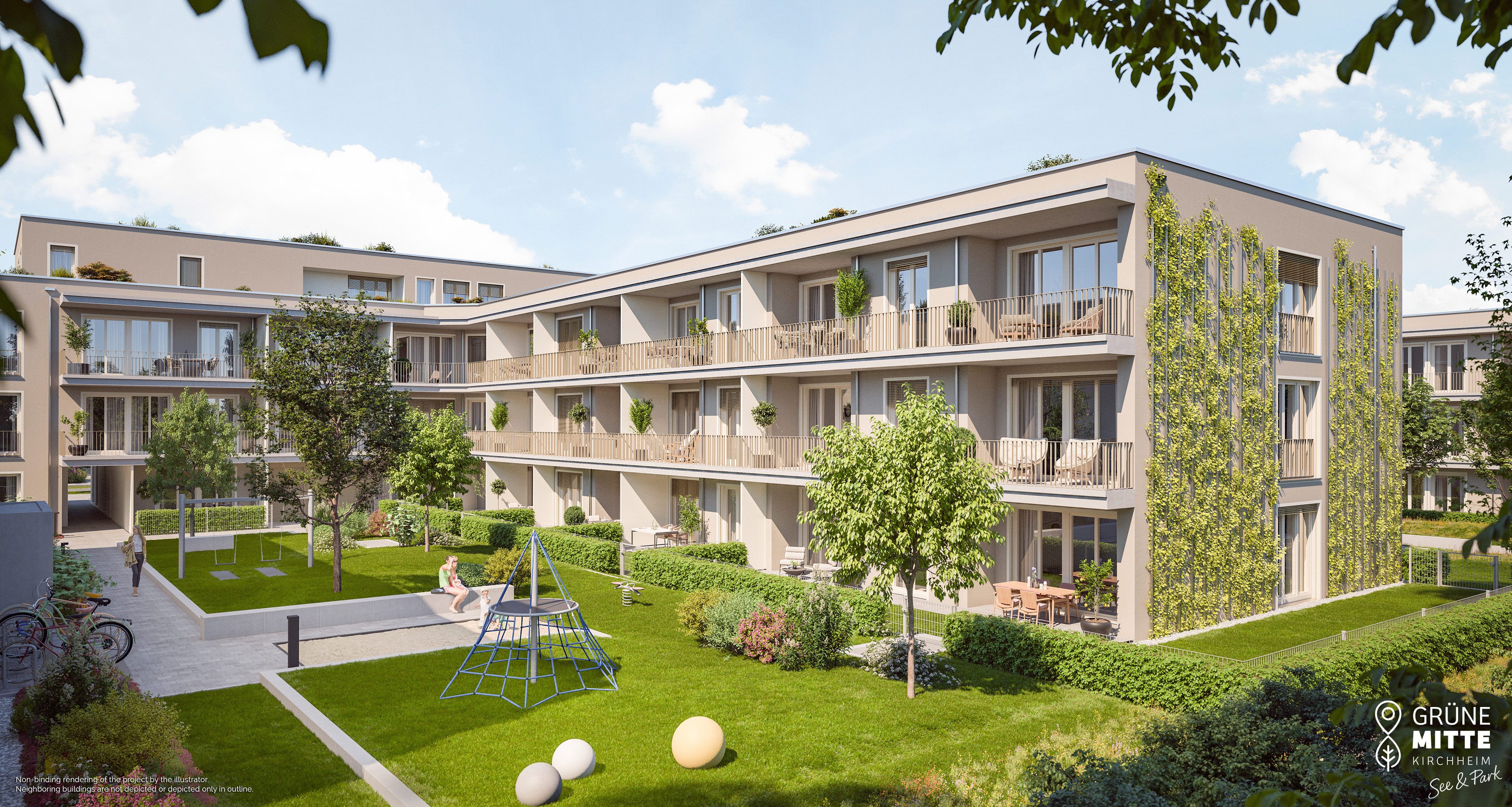 Property Kirchheim near Munich: Grüne Mitte Kirchheim - See und Park - Slider