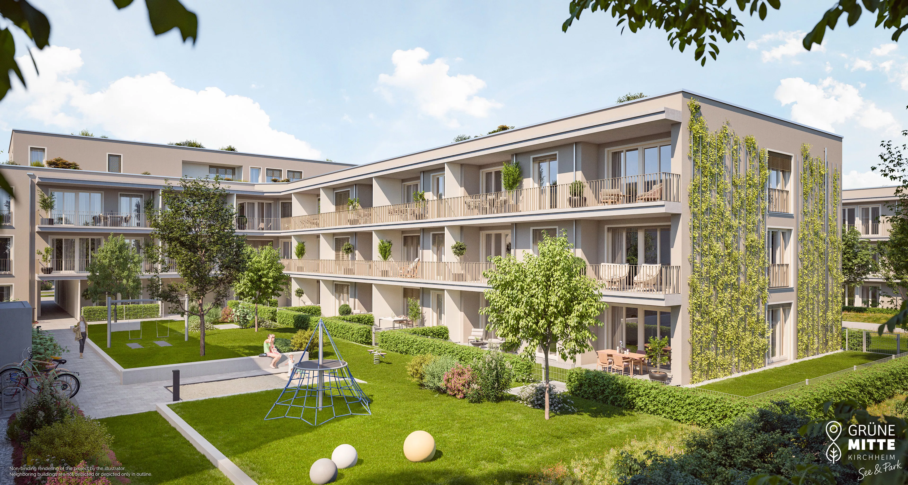 Property Kirchheim near Munich: Grüne Mitte Kirchheim - See und Park - Slider