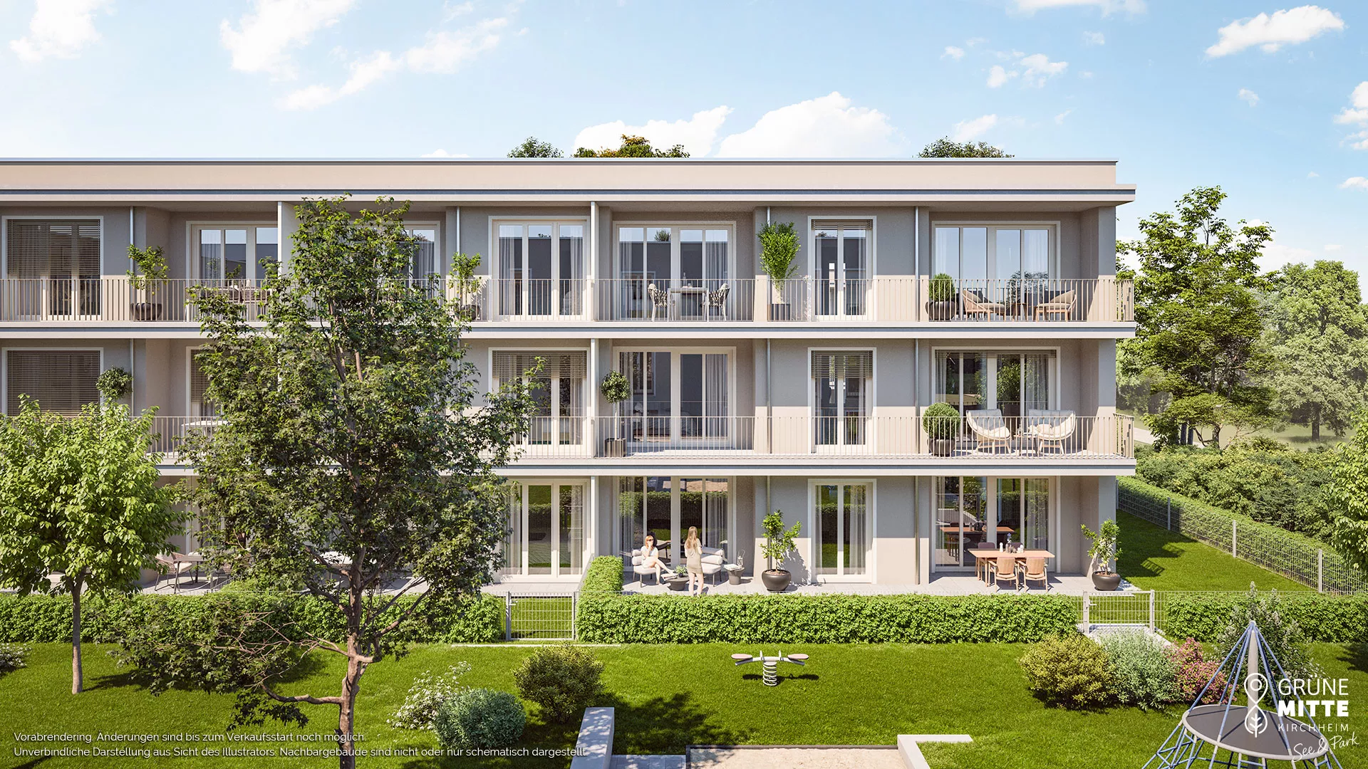 Immobilie Kirchheim: Grüne Mitte Kirchheim - See und Park - Illustration 2 - Vorankündigung