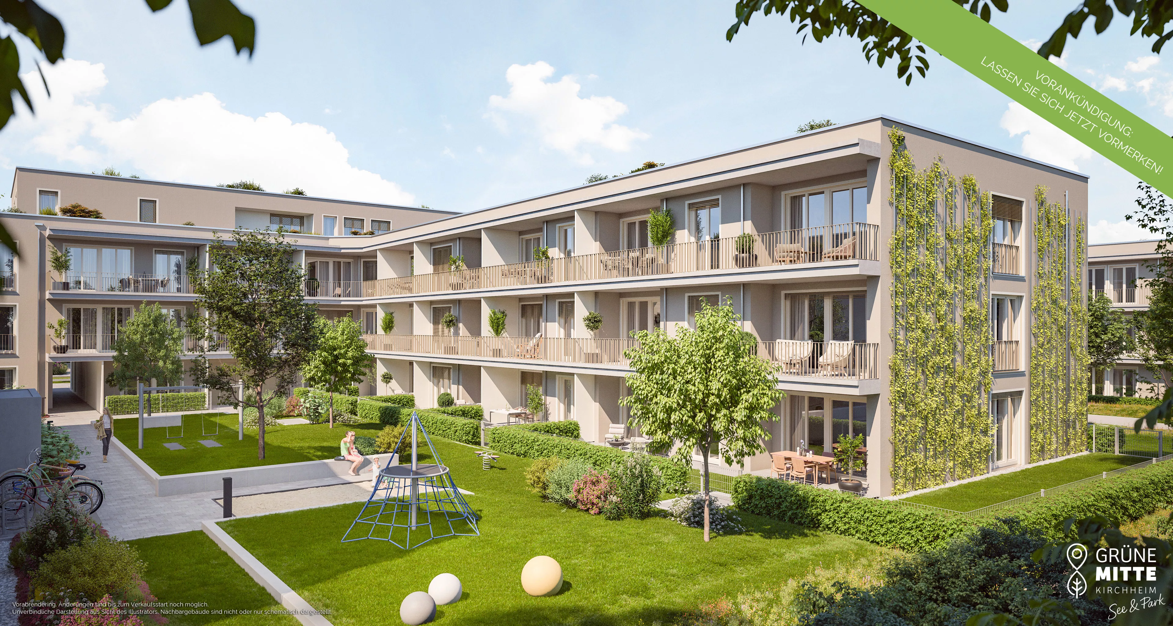 Immobilie Kichheim: Grüne Mitte Kirchheim - See und Park - Slider - Vorankündigung