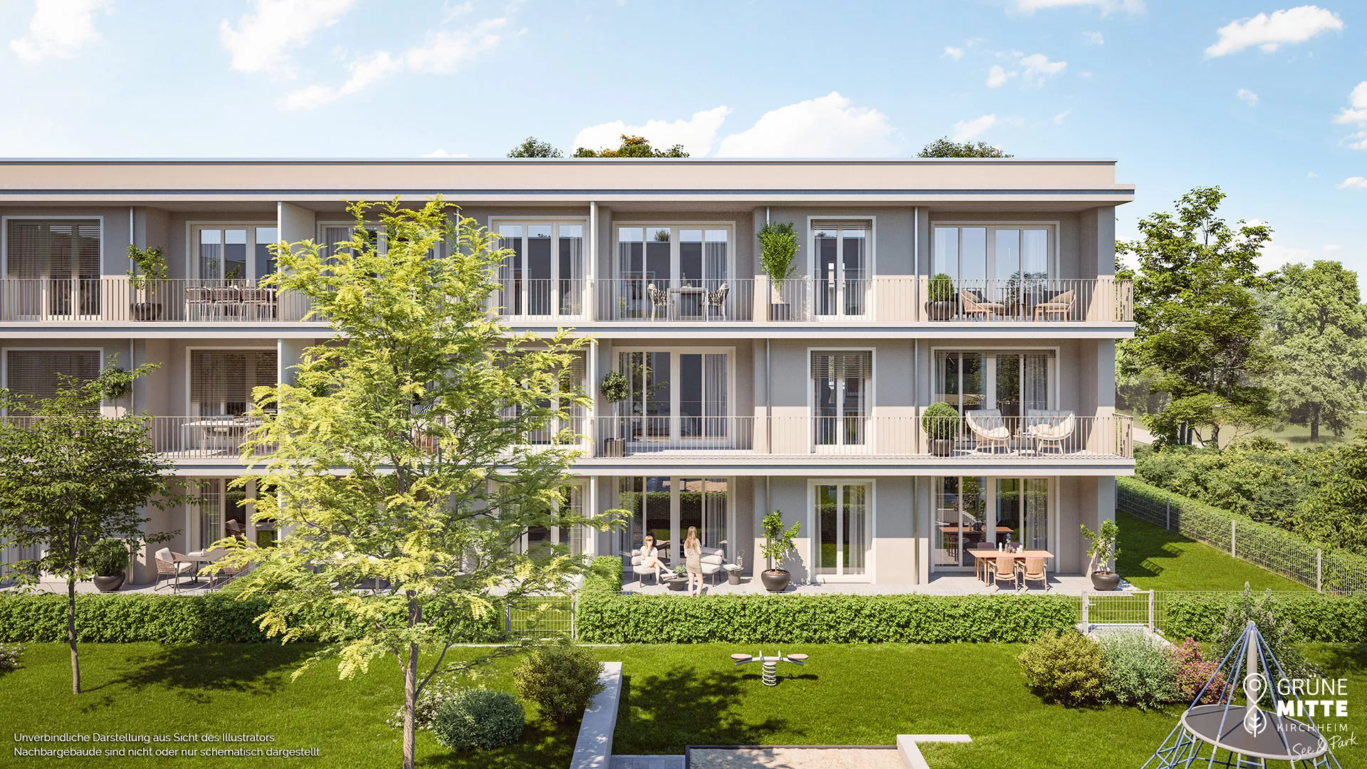 Immobilie Kirchheim b. München: Grüne Mitte Kirchheim - See und Park - Illustration 2