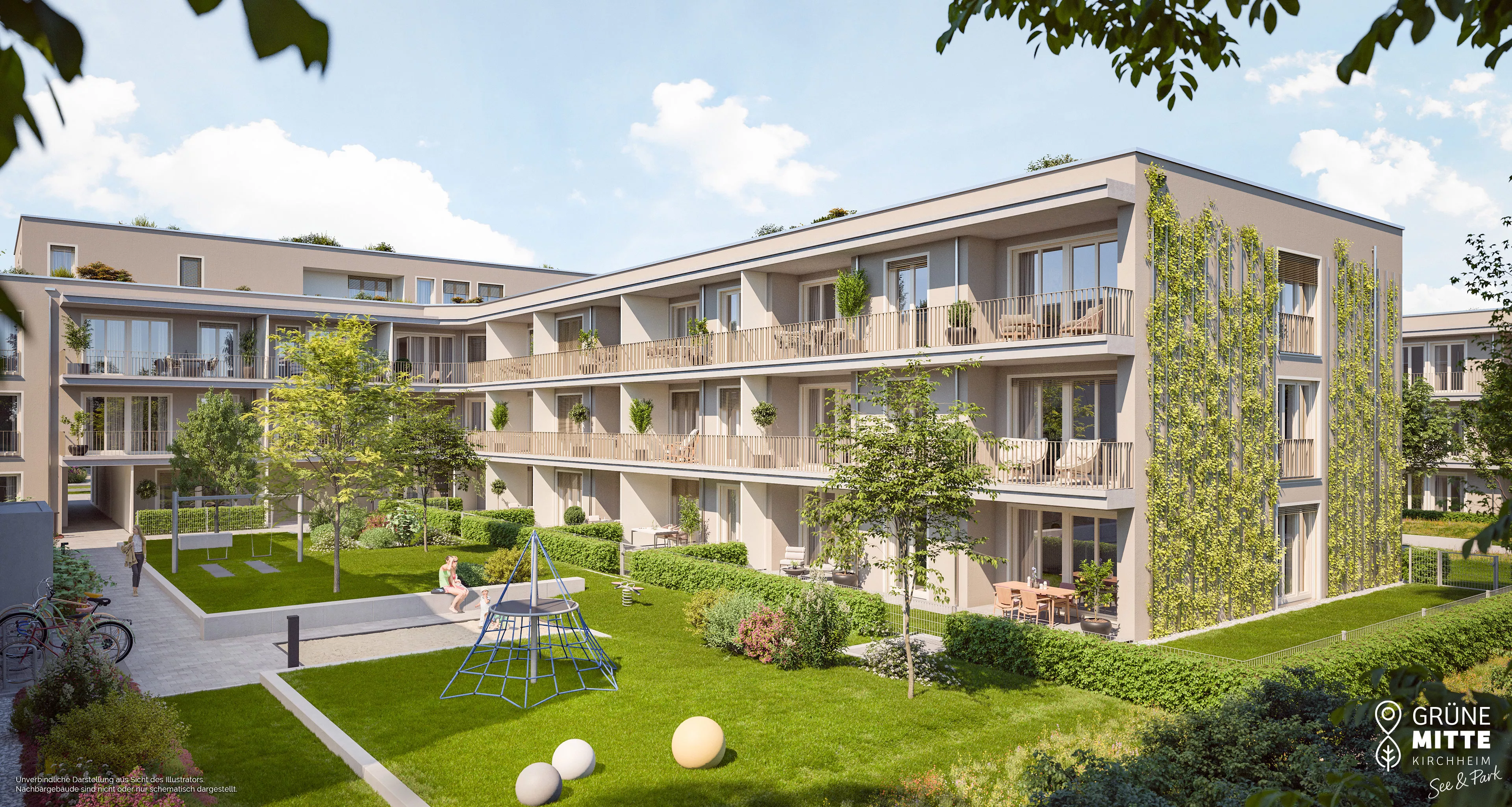 Immobilie Kirchheim b. München: Grüne Mitte Kirchheim - See und Park - Slider