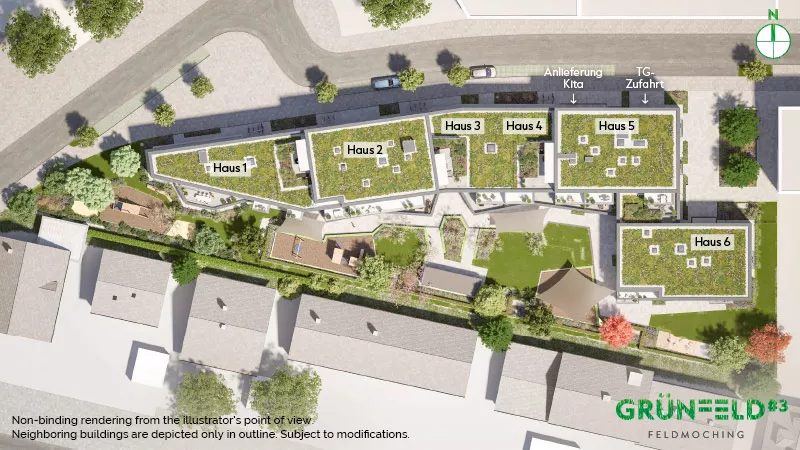 Property Munich-Feldmoching: Grünfeld3-Feldmoching - Site plan 2