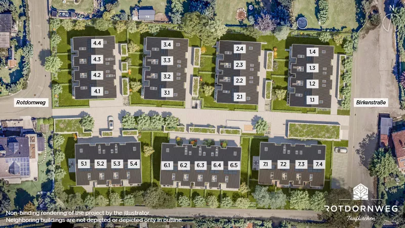 Property Taufkirchen: Rotdornweg-Taufkirchen - Site plan