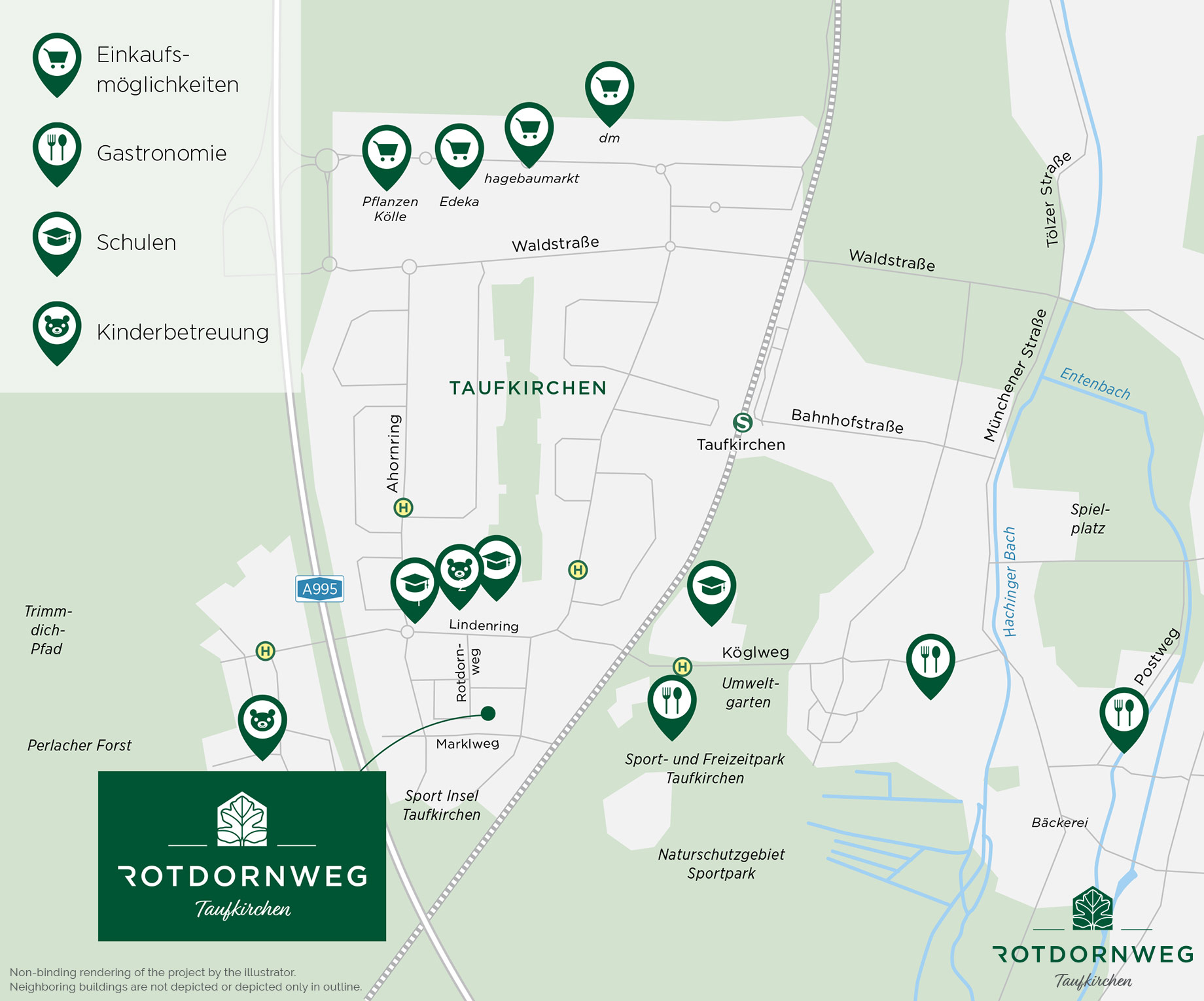 Property Taufkirchen: Rotdornweg-Taufkirchen - City map Property Taufkirchen: Rotdornweg-Taufkirchen - City map