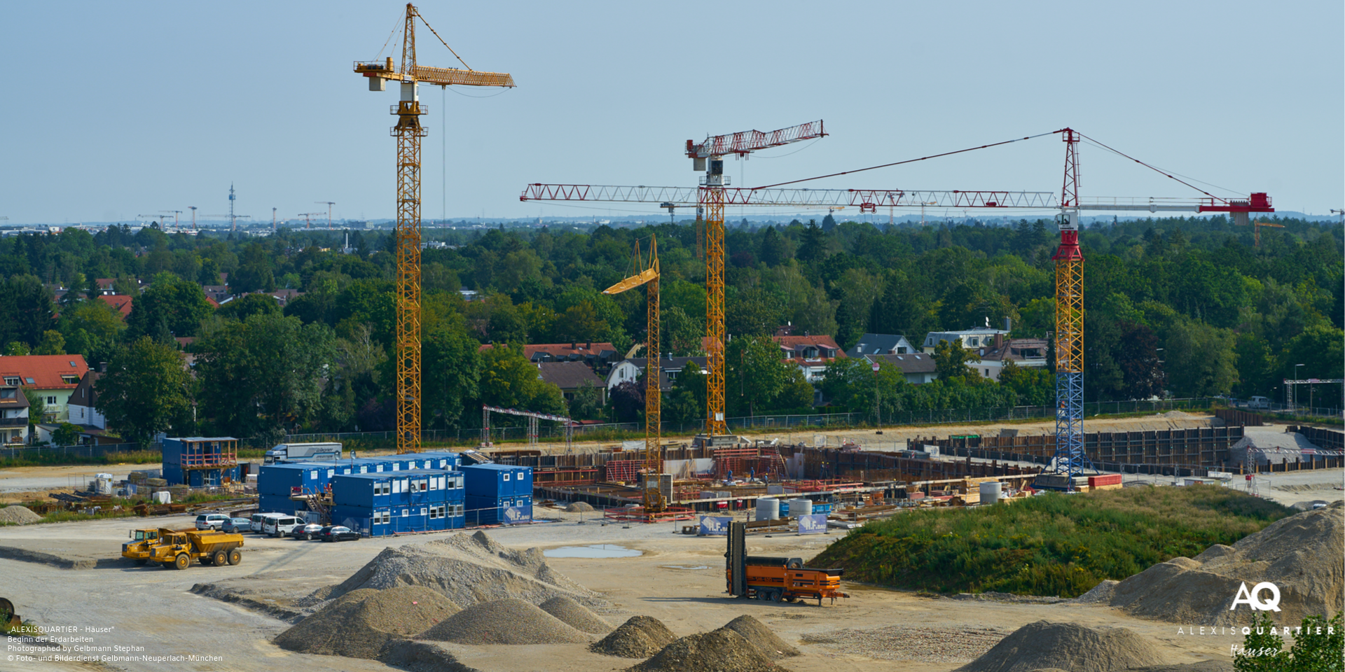 „ALEXISQUARTIER – Häuser“ in München-Perlach: Start der Erdarbeiten