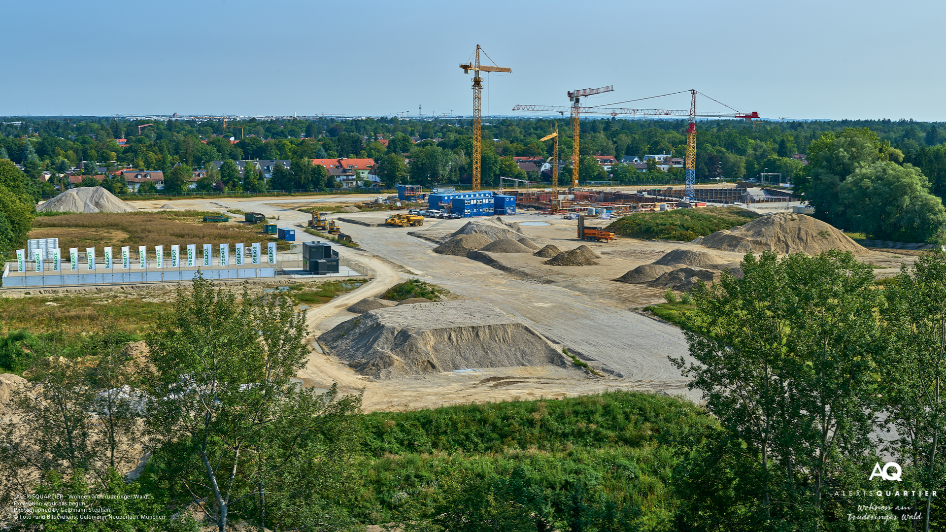 'ALEXISQUARTIER – Wohnen am Truderinger Wald' in Munich-Perlach: Excavation work has begun