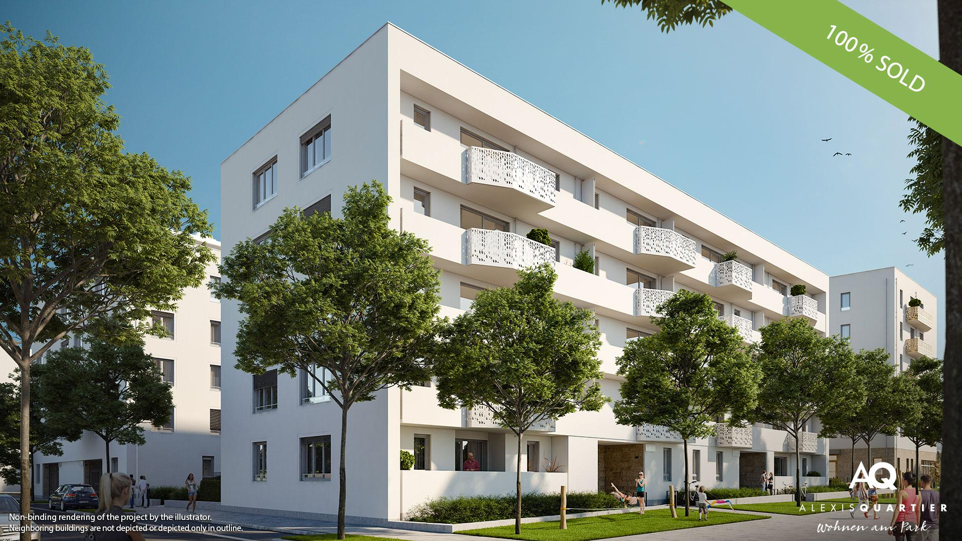 'ALEXISQUARTIER – Wohnen am Park' in Munich-Perlach: All condominiums sold