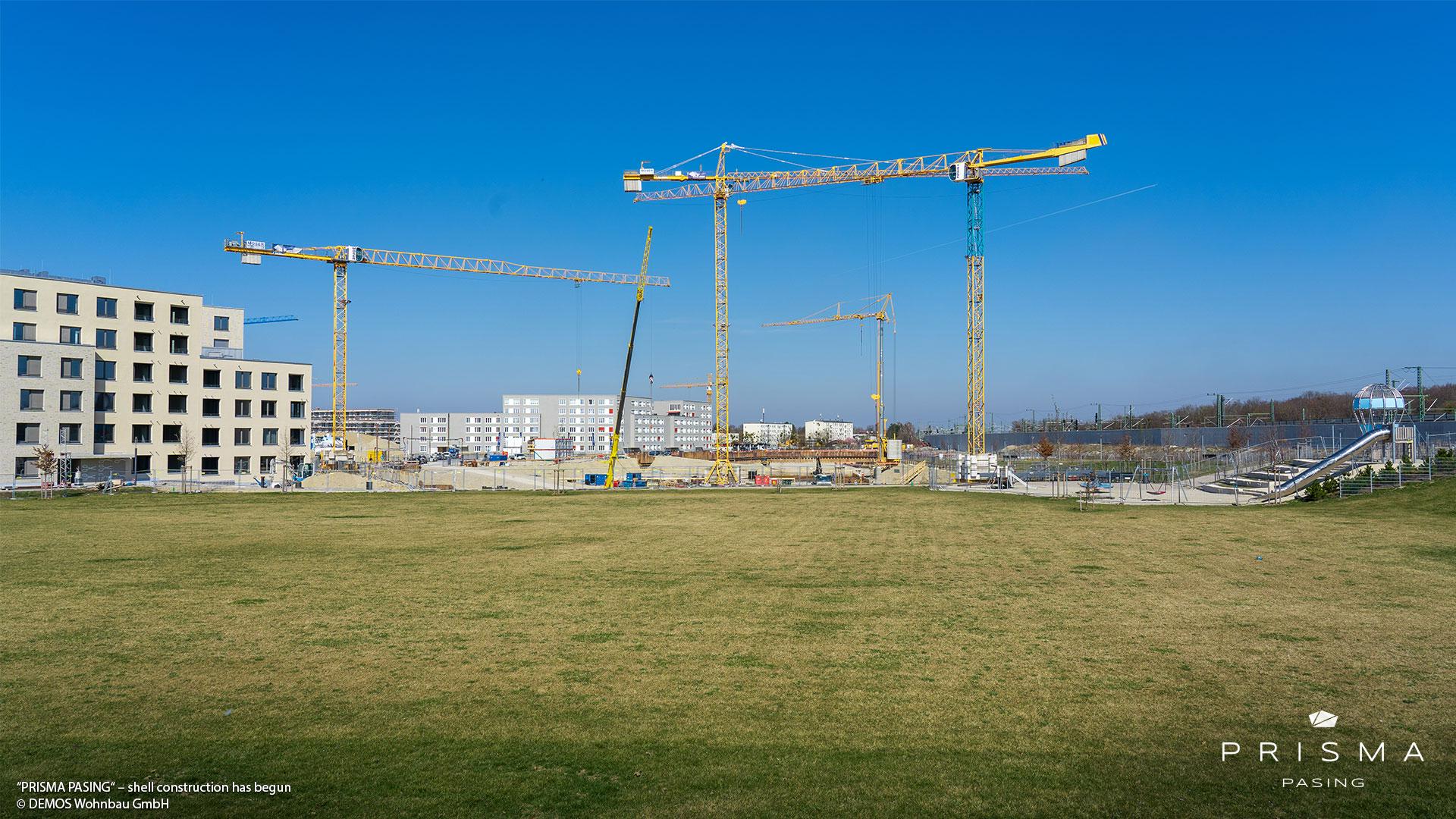 'PRISMA PASING' in Pasing-Obermenzing: Shell construction work has begun