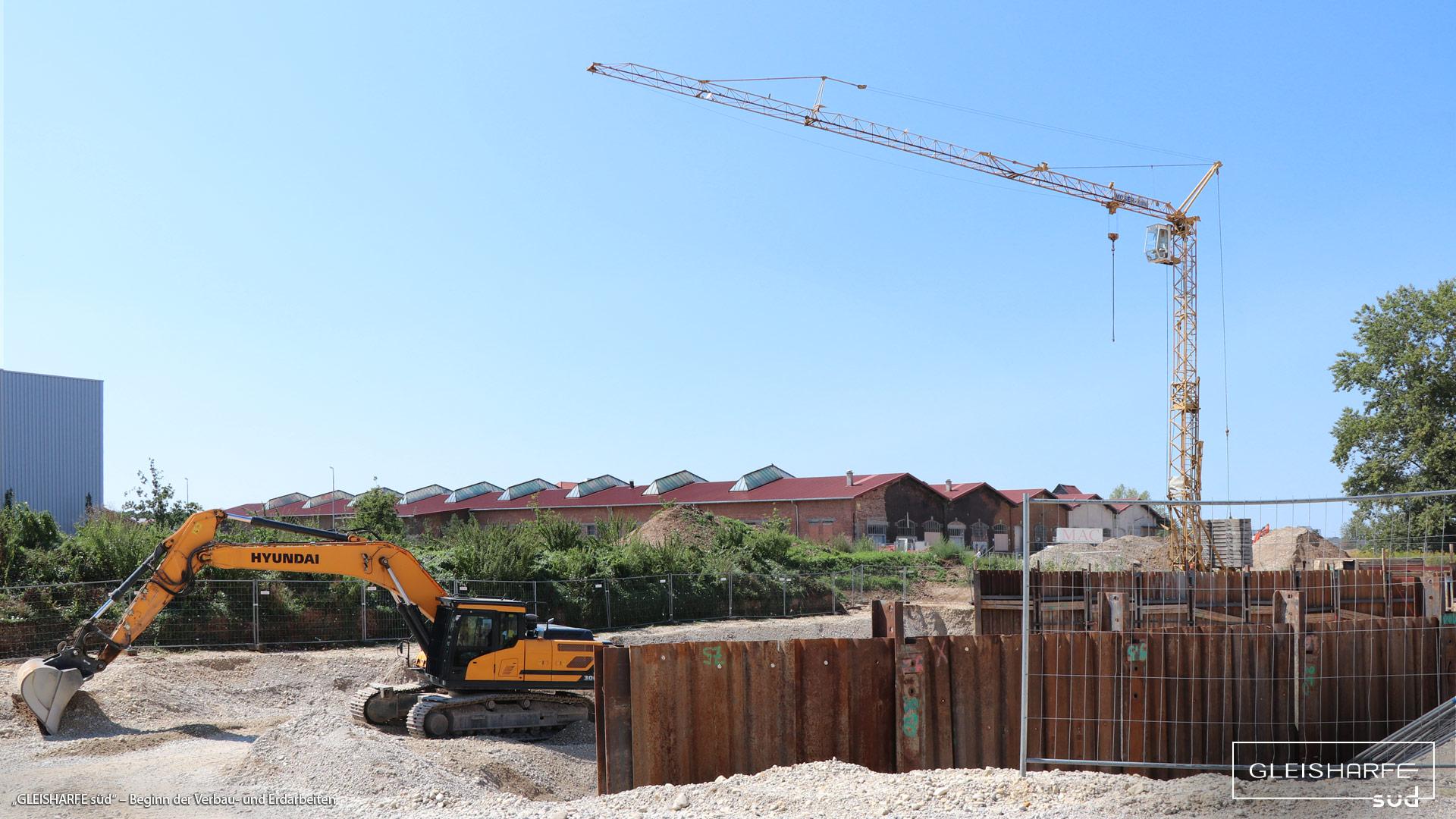 „GLEISHARFE süd“ in München-Neuaubing: Jetzt Beginn der Verbau- und Erdarbeiten