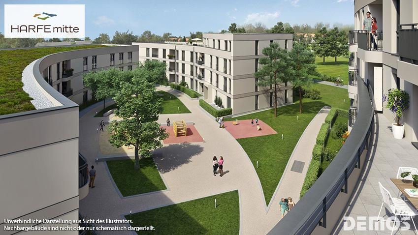Verkaufsstart „HARFE mitte“: Neues Wohnen in Neuaubing